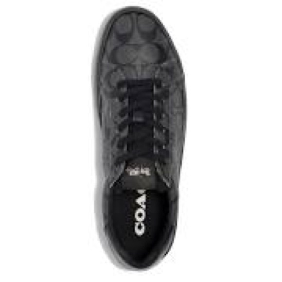 Coach Black Signature Pattern Sneakers - Picture 2 of 8